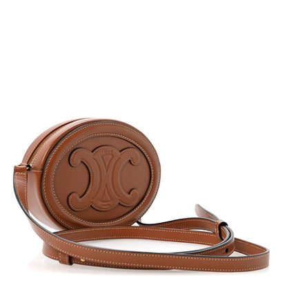 Celine Smooth Calfskin Cuir Triomphe Oval Bag Tan 3 of 13