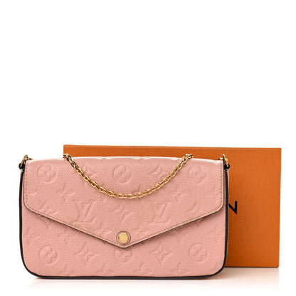 Louis Vuitton Empreinte Pochette Felicie Chain Wallet Rose Poudre 12 of 12