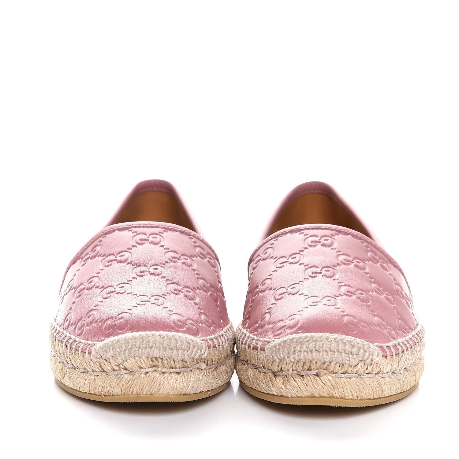 Gucci Guccissima Signature Espadrilles 39.5 Rose Baby Candy 2 of 8