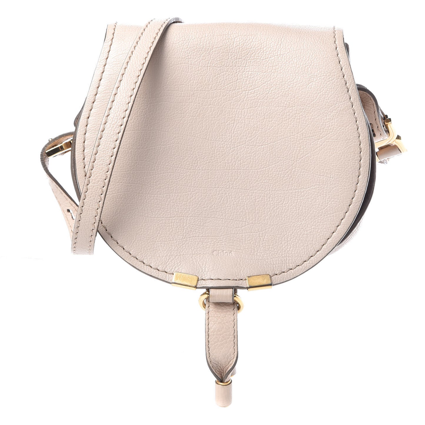 Calfskin Mini Marcie Nude Crossbody Bag Abstract White
