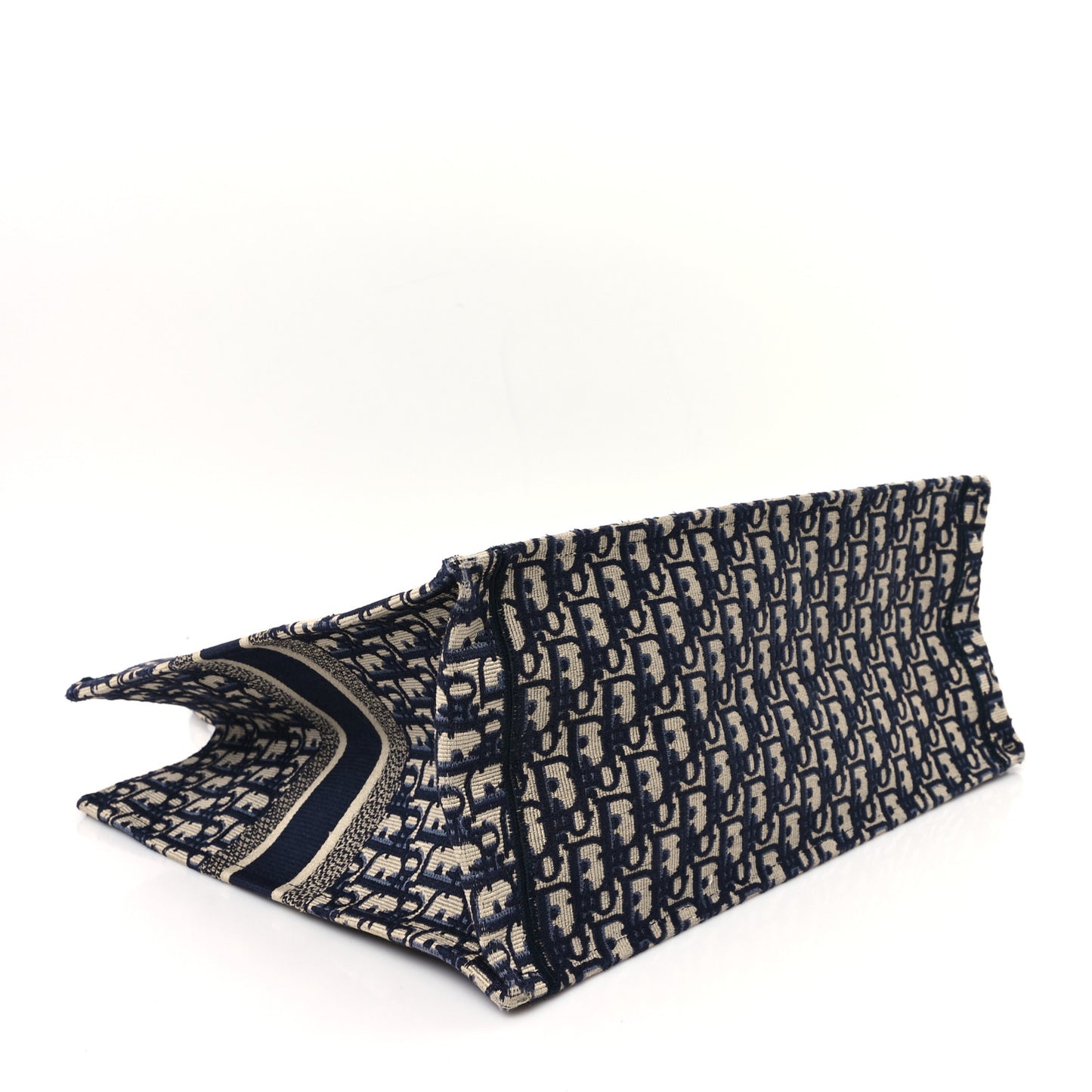 Oblique Large Book Tote Blue Multicolor