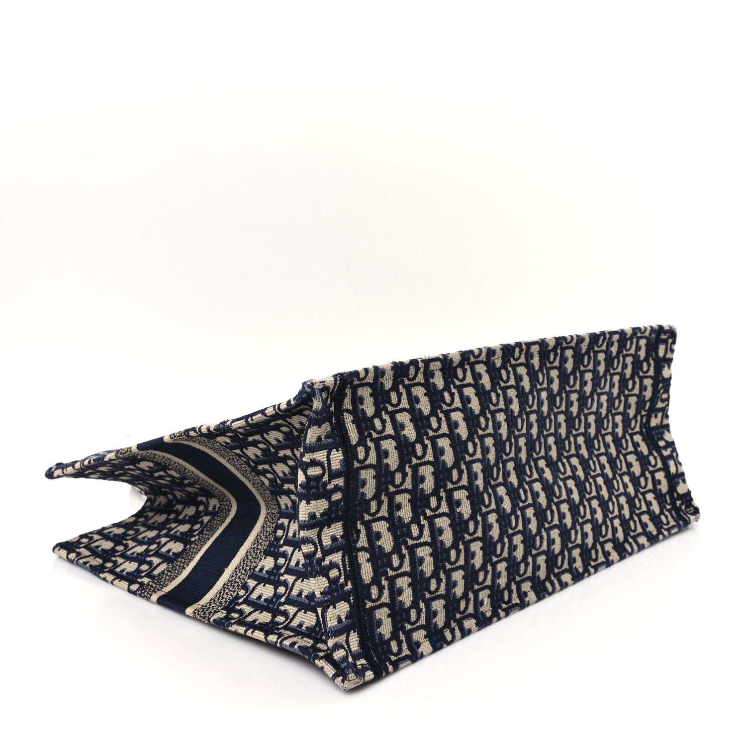 Christian Dior Oblique Large Book Tote Blue Multicolor 4 of 13