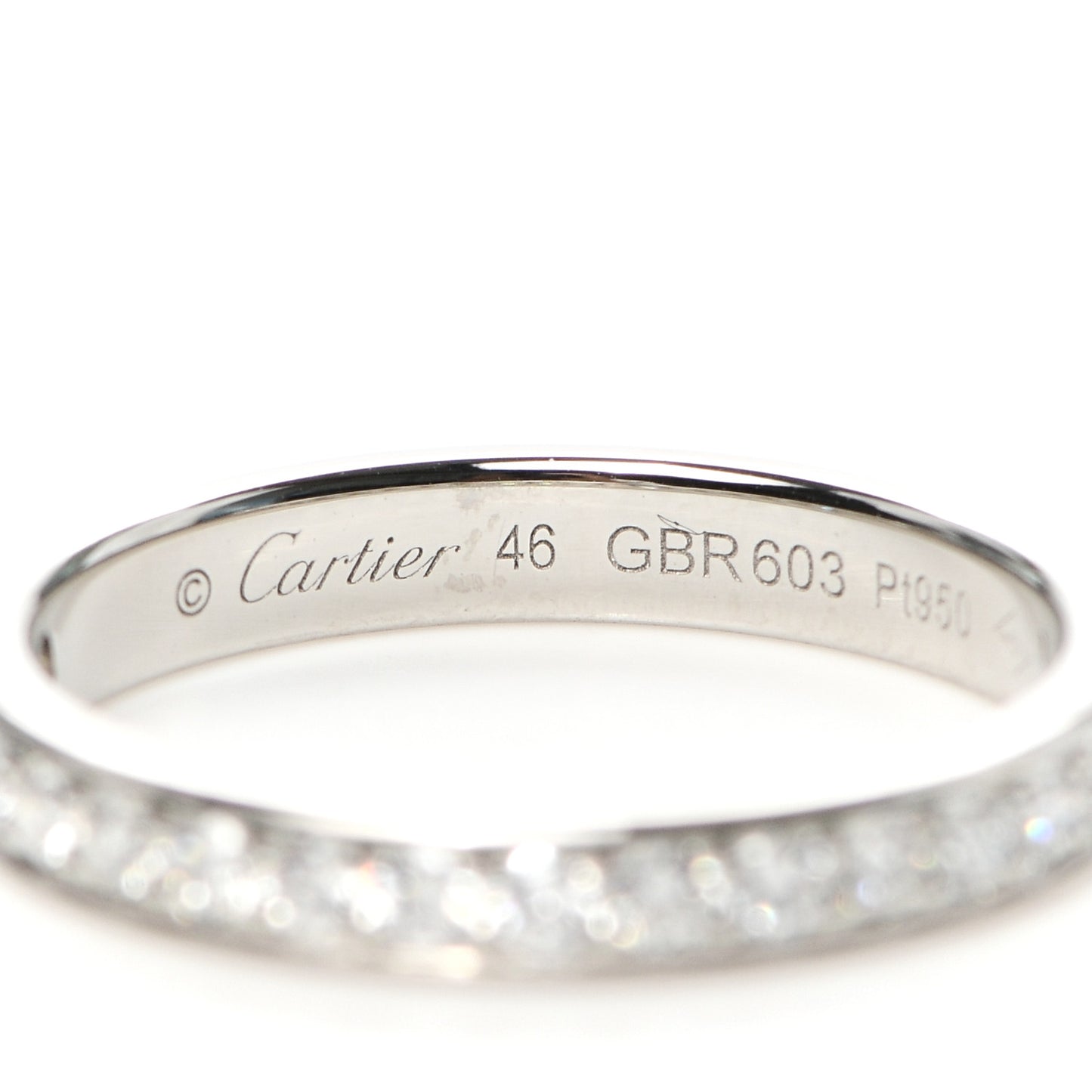 Platinum Diamond 1895 Wedding Band Ring 46 3.75