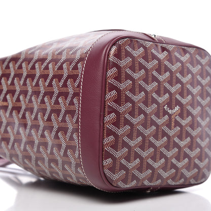 Goyard Goyardine Petit Flot Bucket Bag PM Burgundy 6 of 8