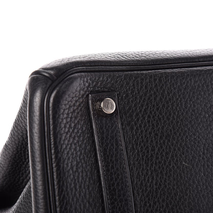 Hermes Taurillon Clemence Birkin 35 Black 7 of 32