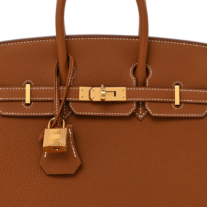 Hermes Togo Birkin 25 Gold 8 of 11