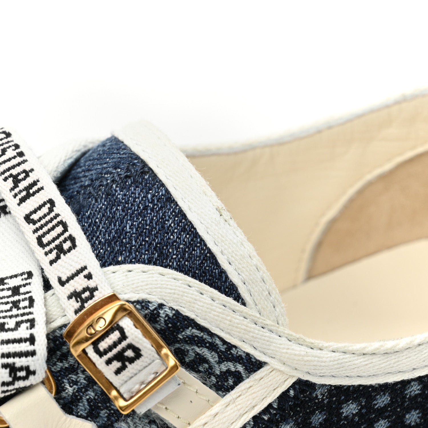 Christian Dior Denim Patchwork Walk'n Dior Low Top Sneakers 37 Blue 13 of 14