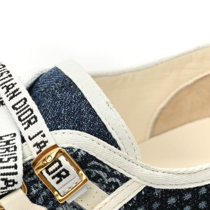 Christian Dior Denim Patchwork Walk'n Dior Low Top Sneakers 37 Blue 13 of 14