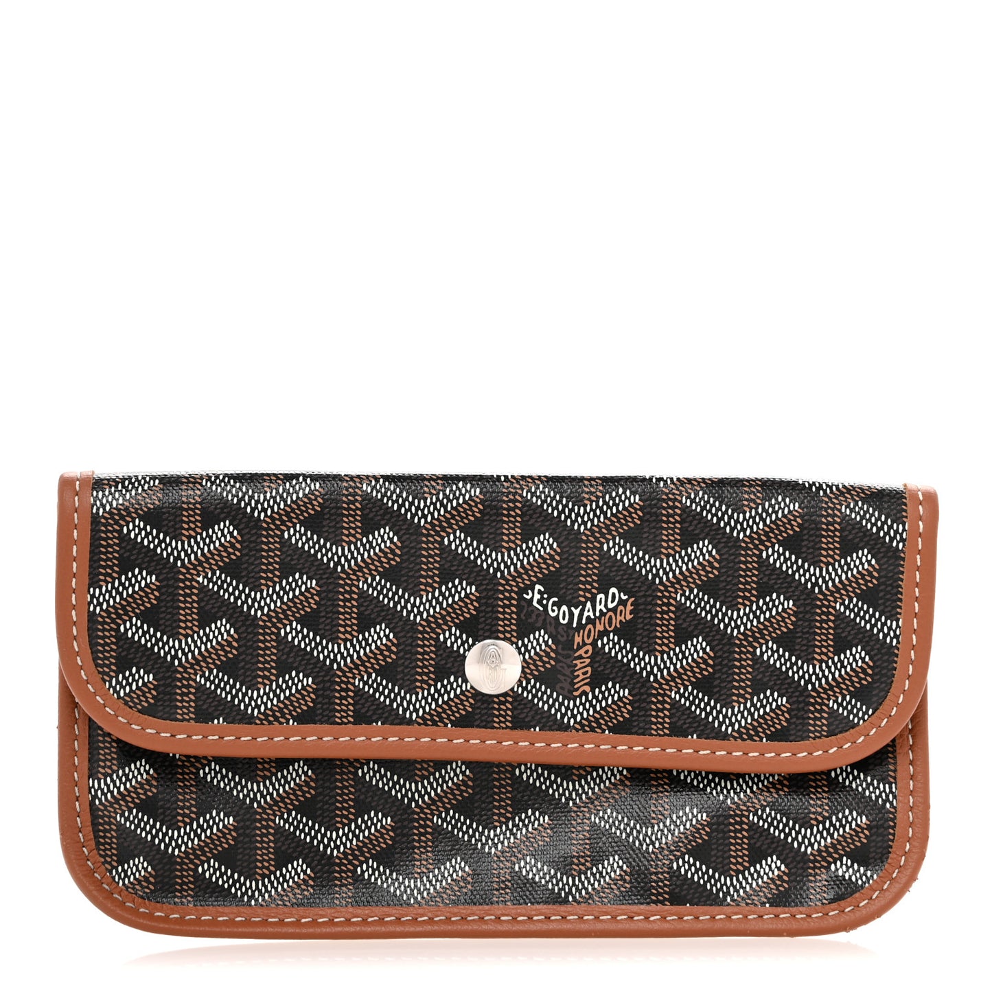 Goyardine Pouch Black Gold