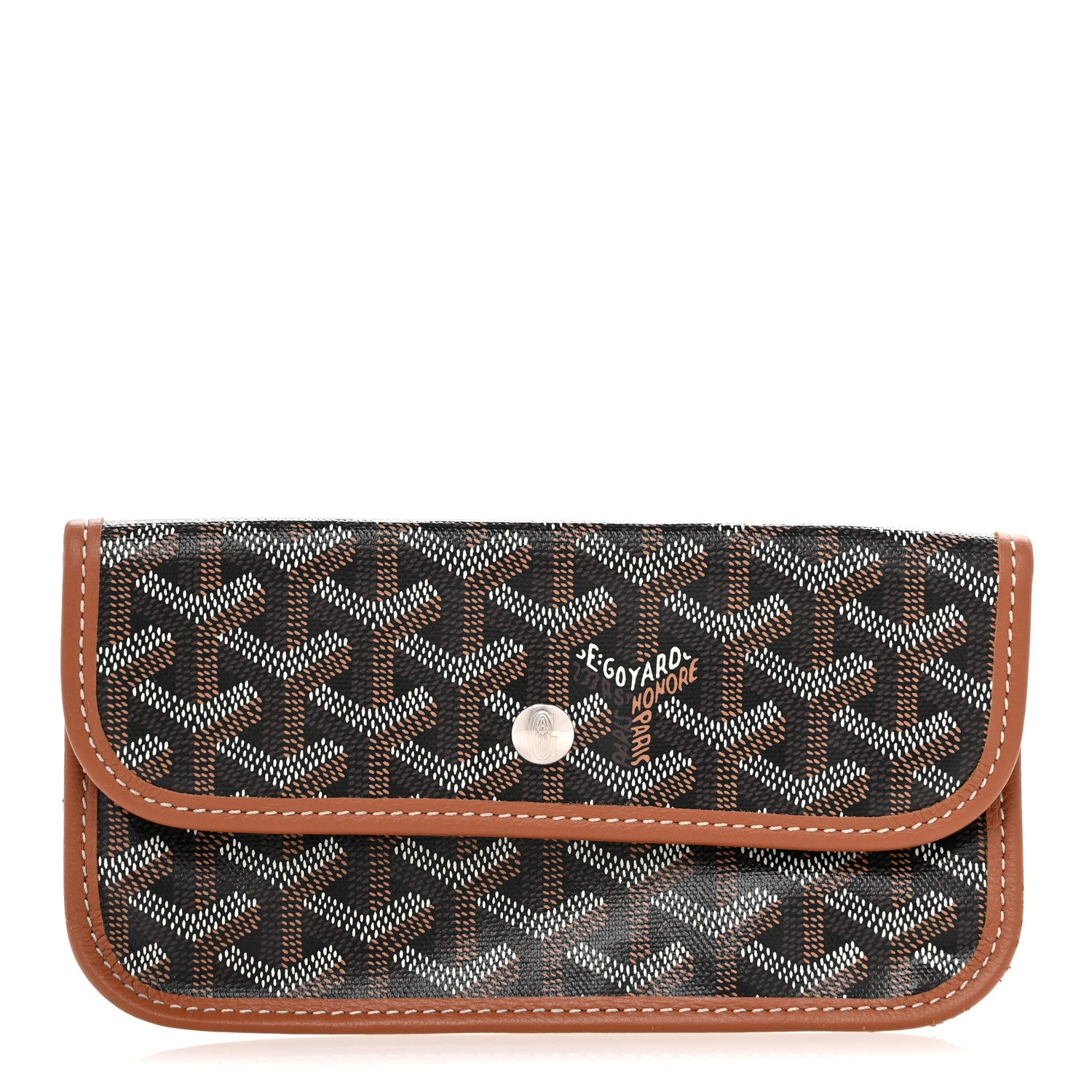 Goyard Goyardine Pouch Black Gold 1 of 9