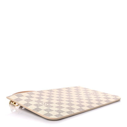 Louis Vuitton Damier Azur Neverfull MM GM Pochette Rose Ballerine 4 of 6