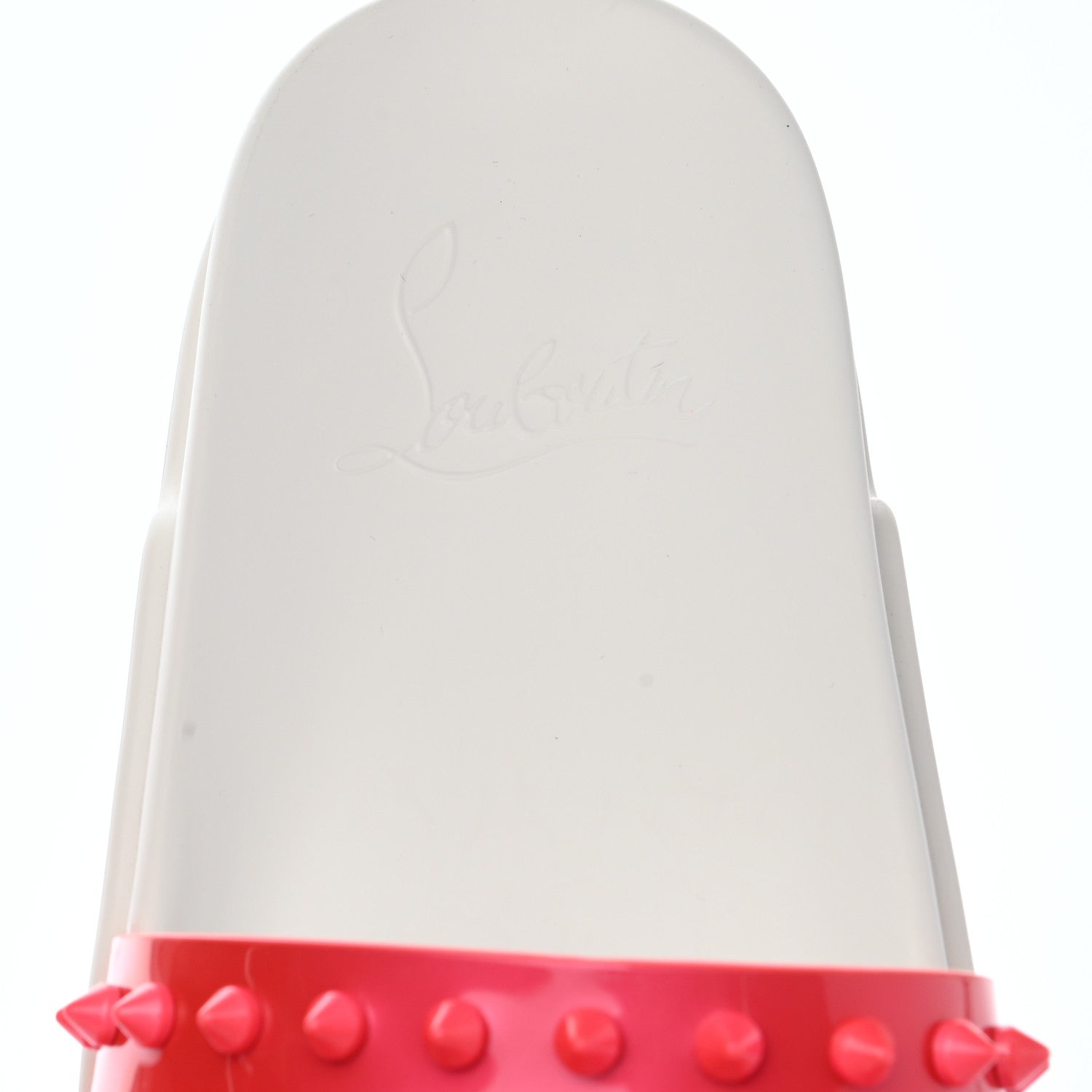 Christian Louboutin Calfskin Donna Studded Pool Fun Platform Flat Slide Sandals 41.5 Floride 8 of 10