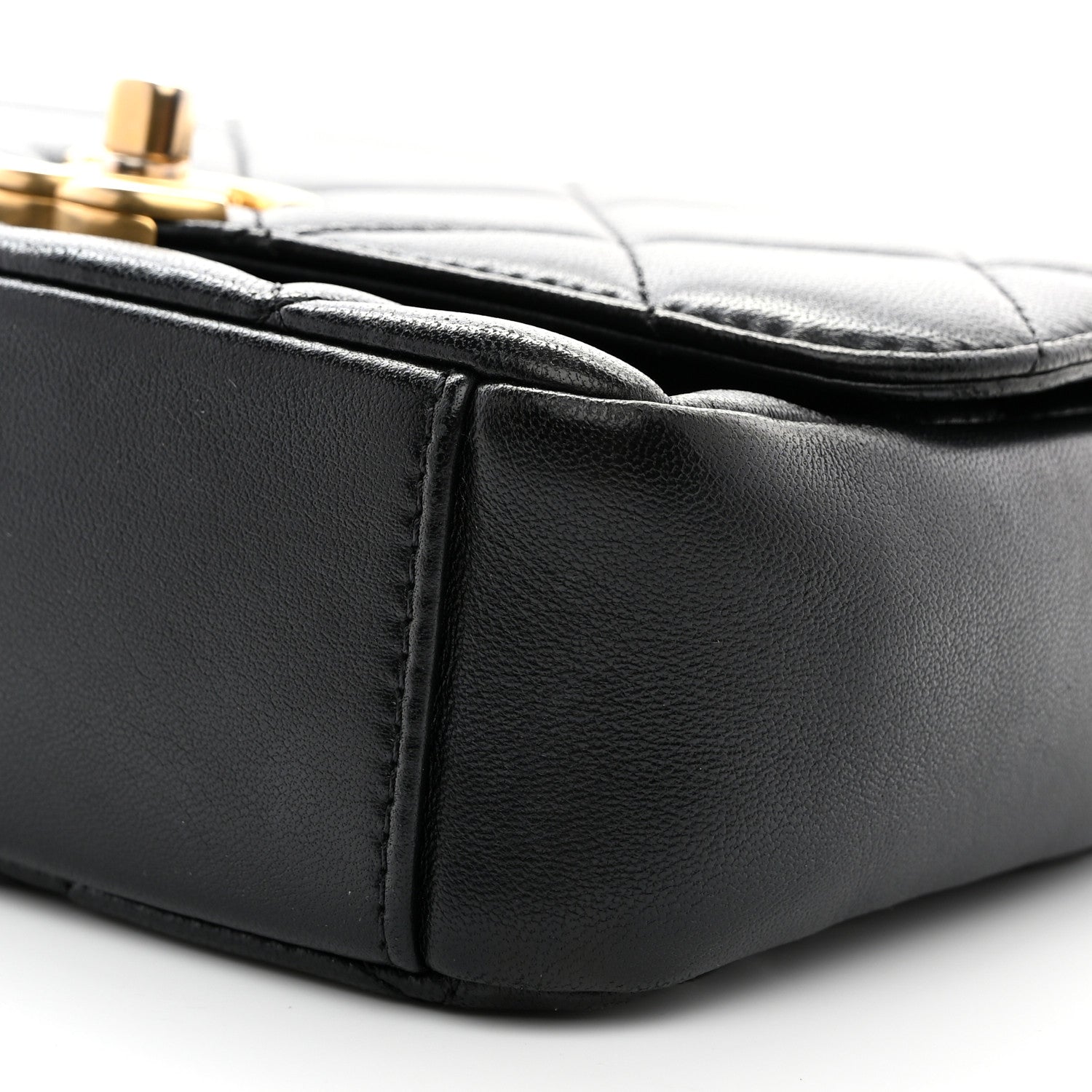 Chanel Lambskin Quilted Small CC Coin Flap Bag Black 10 of 10
