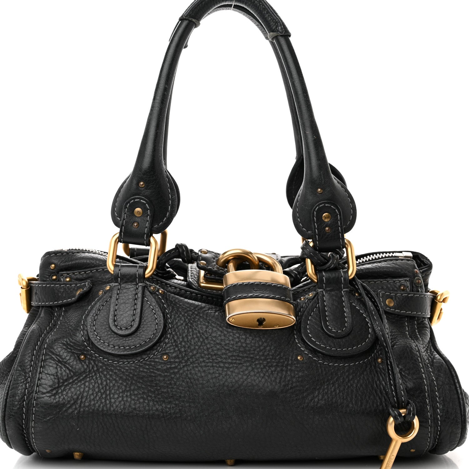 Chloe Calfskin Medium Paddington Satchel Black 7 of 18