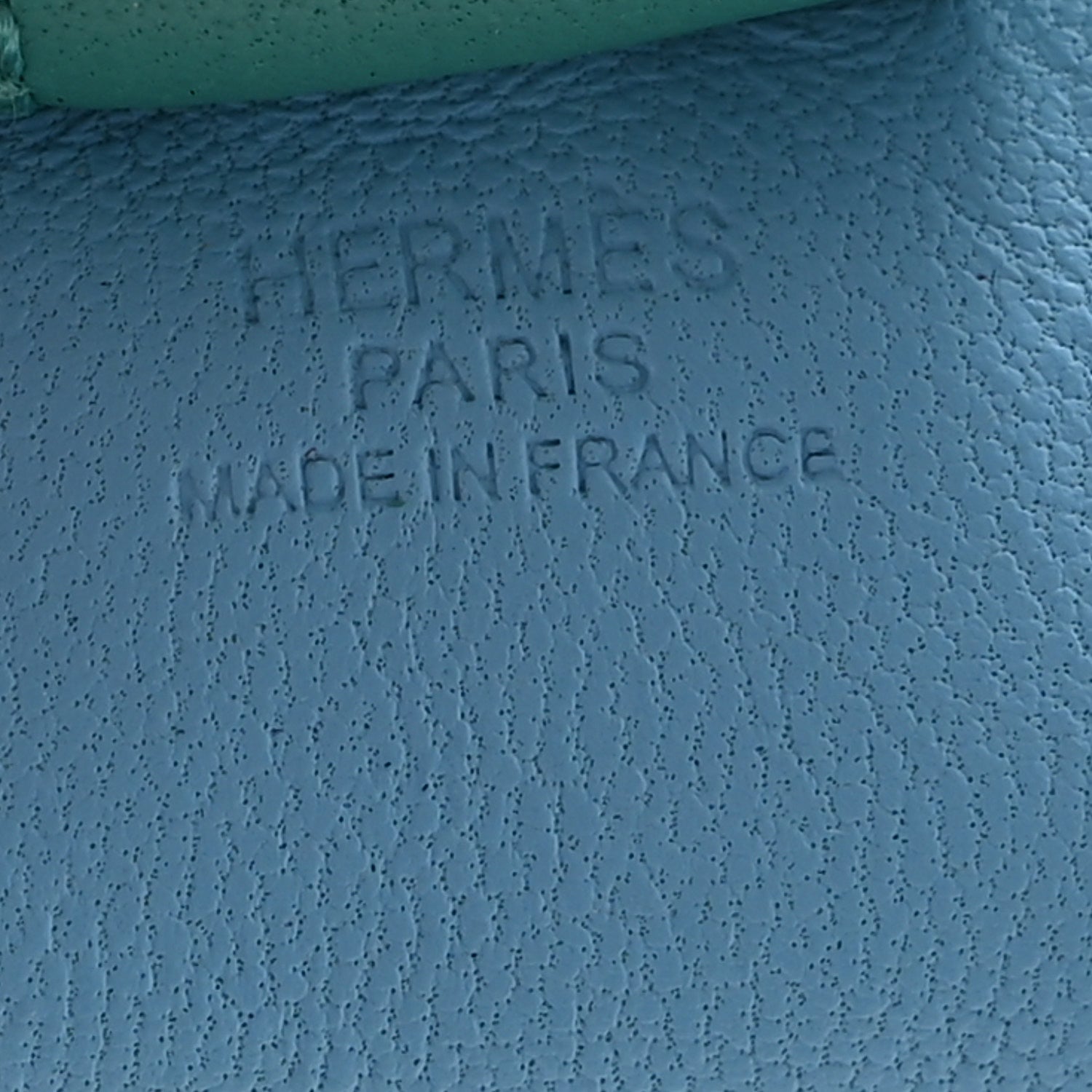 Hermes Milo Lambskin Grigri Rodeo Horse Bag Charm PM Bleu Celeste Lime Malachite 3 of 5