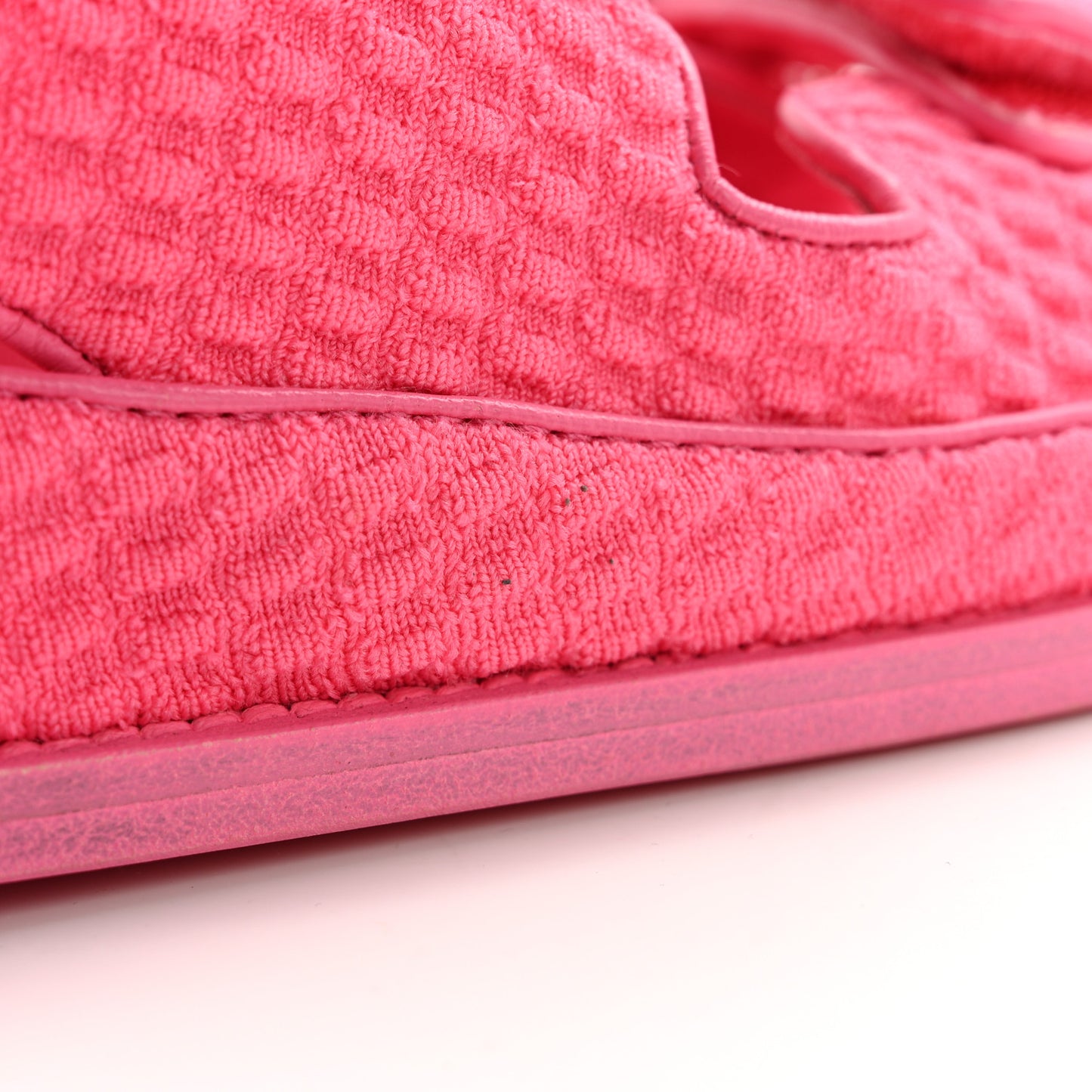 Knit Fabric Velcro Dad Sandals 39 Pink
