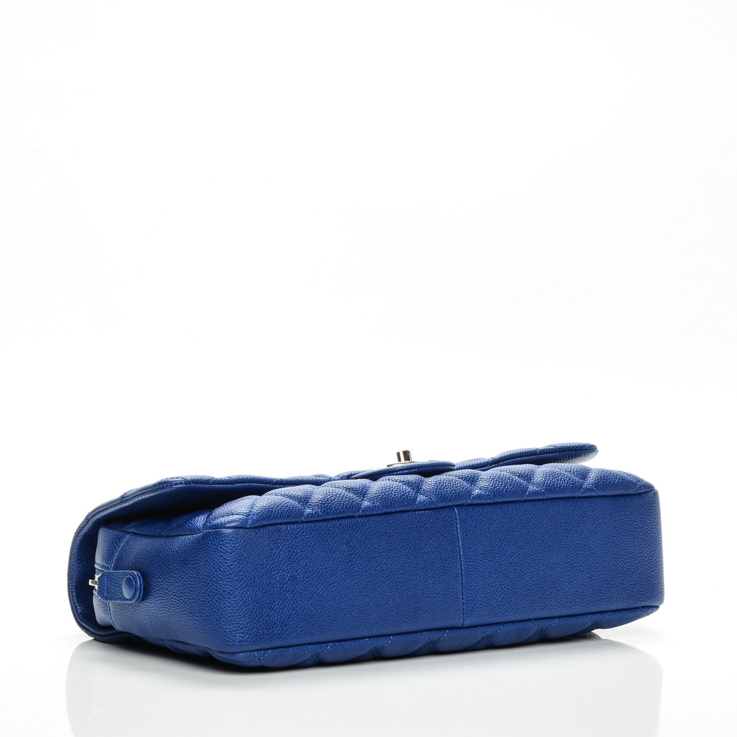 Caviar Quilted Jumbo Easy Flap Blue