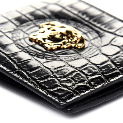 Versace Nappa Logo Bi-Fold Wallet Black 10 of 12