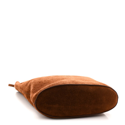 Celine Suede Calfskin Reversible Triomphe Bucket Bag Brown 6 of 15