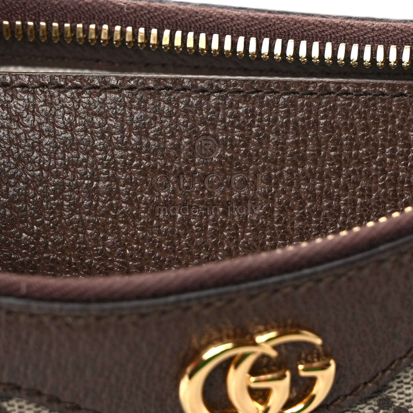 GG Supreme Monogram Textured Dollar Calfskin Small Ophidia Hobo Beige Ebony New Acero