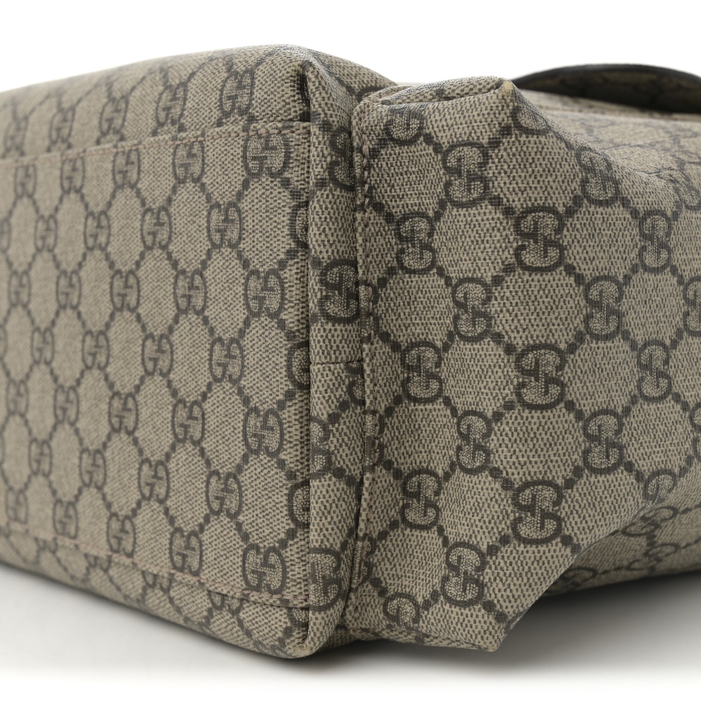 GG Plus Monogram Messenger Diaper Bag Dark Brown