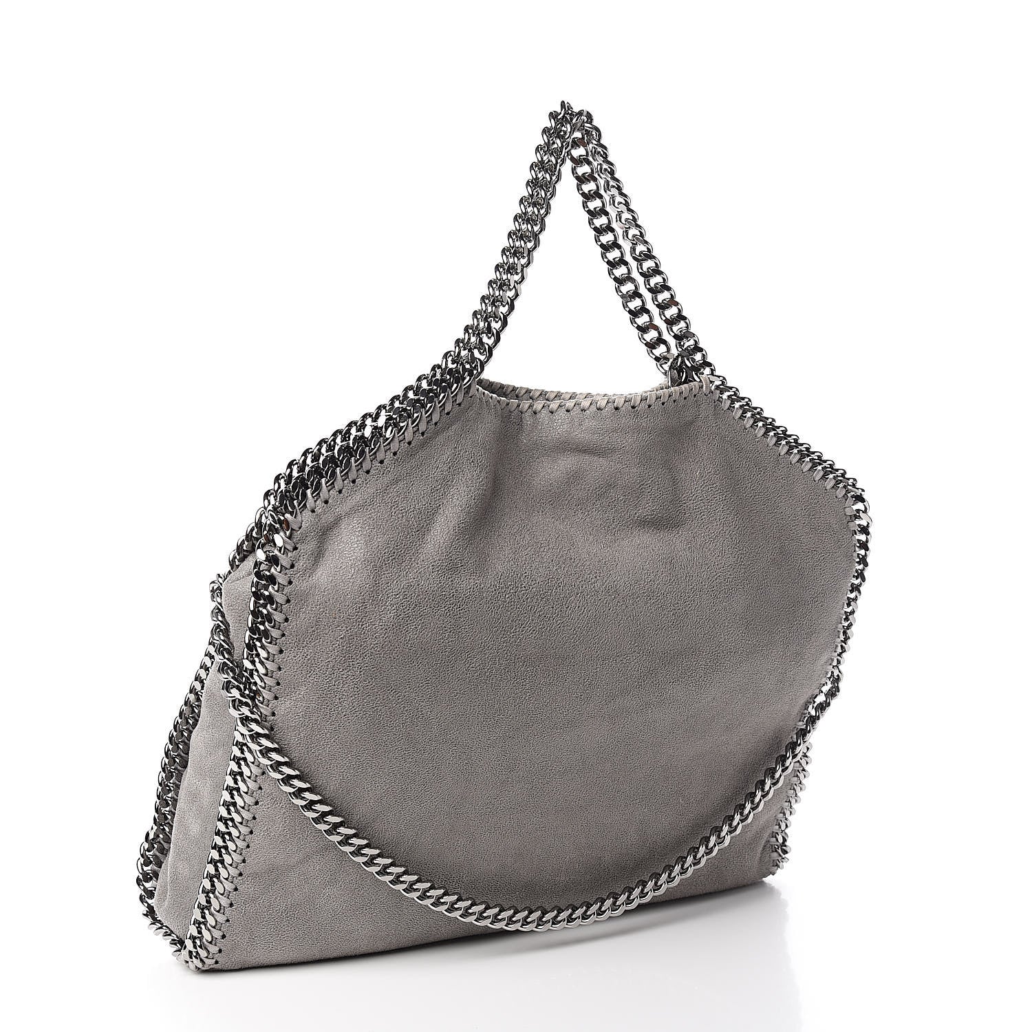 Stella McCartney Shaggy Deer Falabella Fold Over Tote Grey 3 of 10