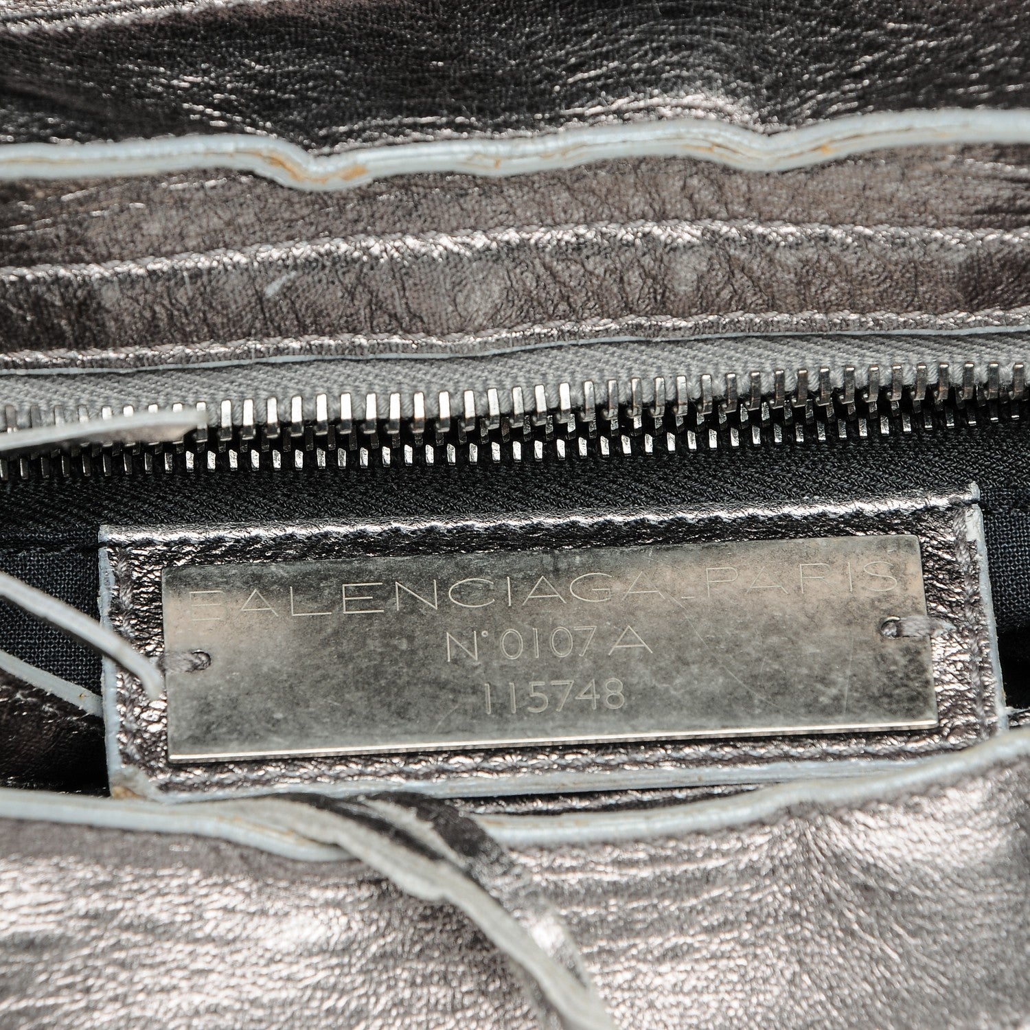 Balenciaga Agneau Classic Hardware City Pewter 6 of 10