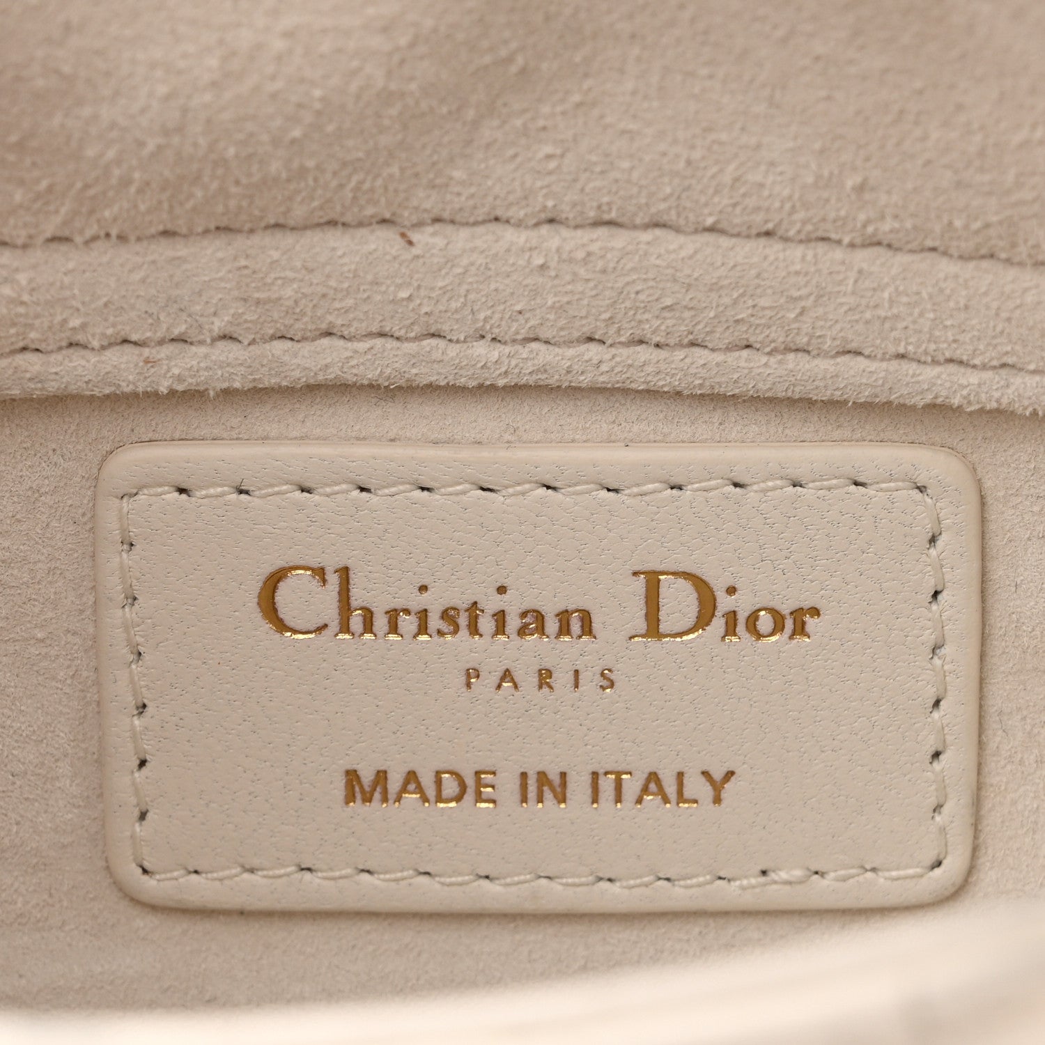 Christian Dior Lambskin Cannage Dioramour Micro Lady D-Joy Latte 5 of 13