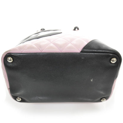 Chanel Calfskin Quilted Medium Cambon Tote Pink Black 4 of 10