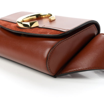 Chloe Calfskin Suede C Belt Bag Sepia Brown 7 of 10