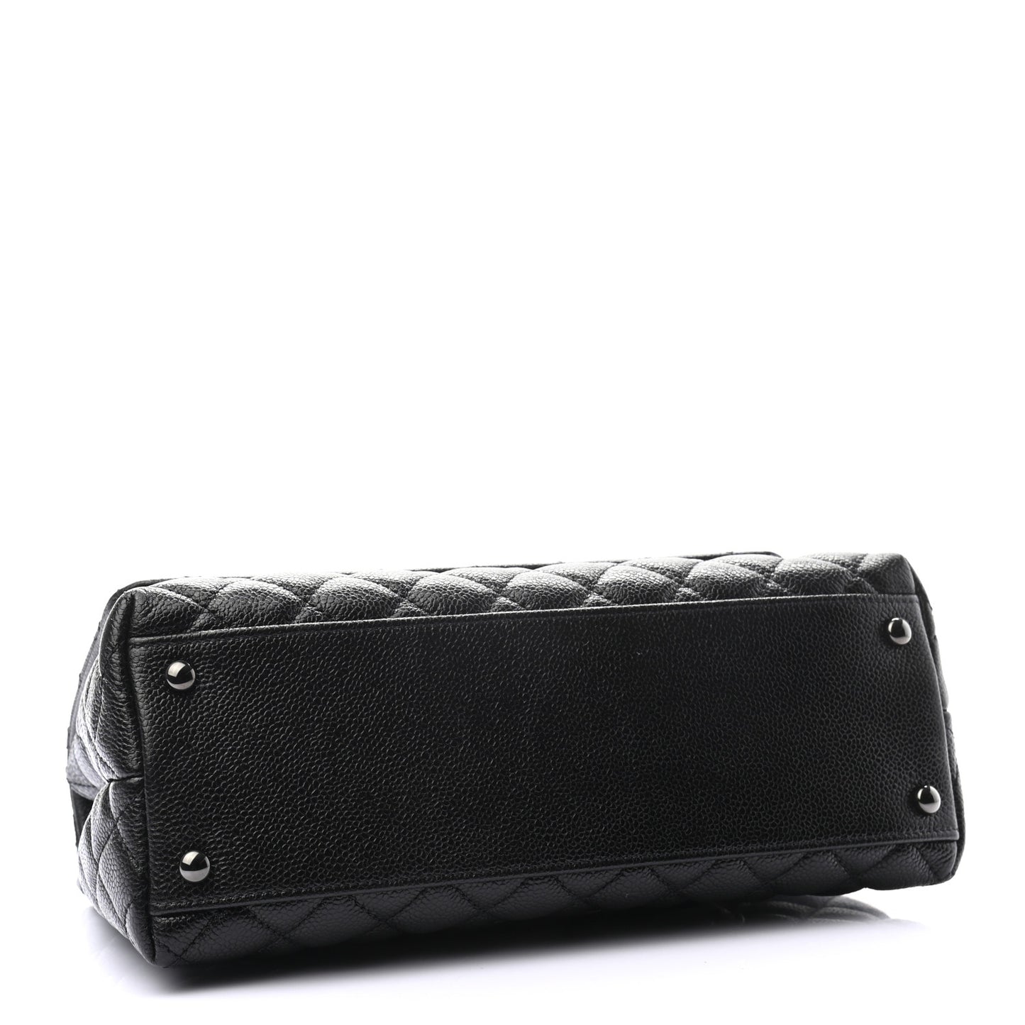 Caviar Quilted Small Coco Handle Flap So Black