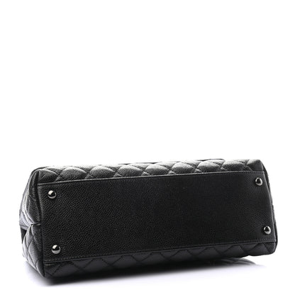 Chanel Caviar Quilted Small Coco Handle Flap So Black 4 of 9