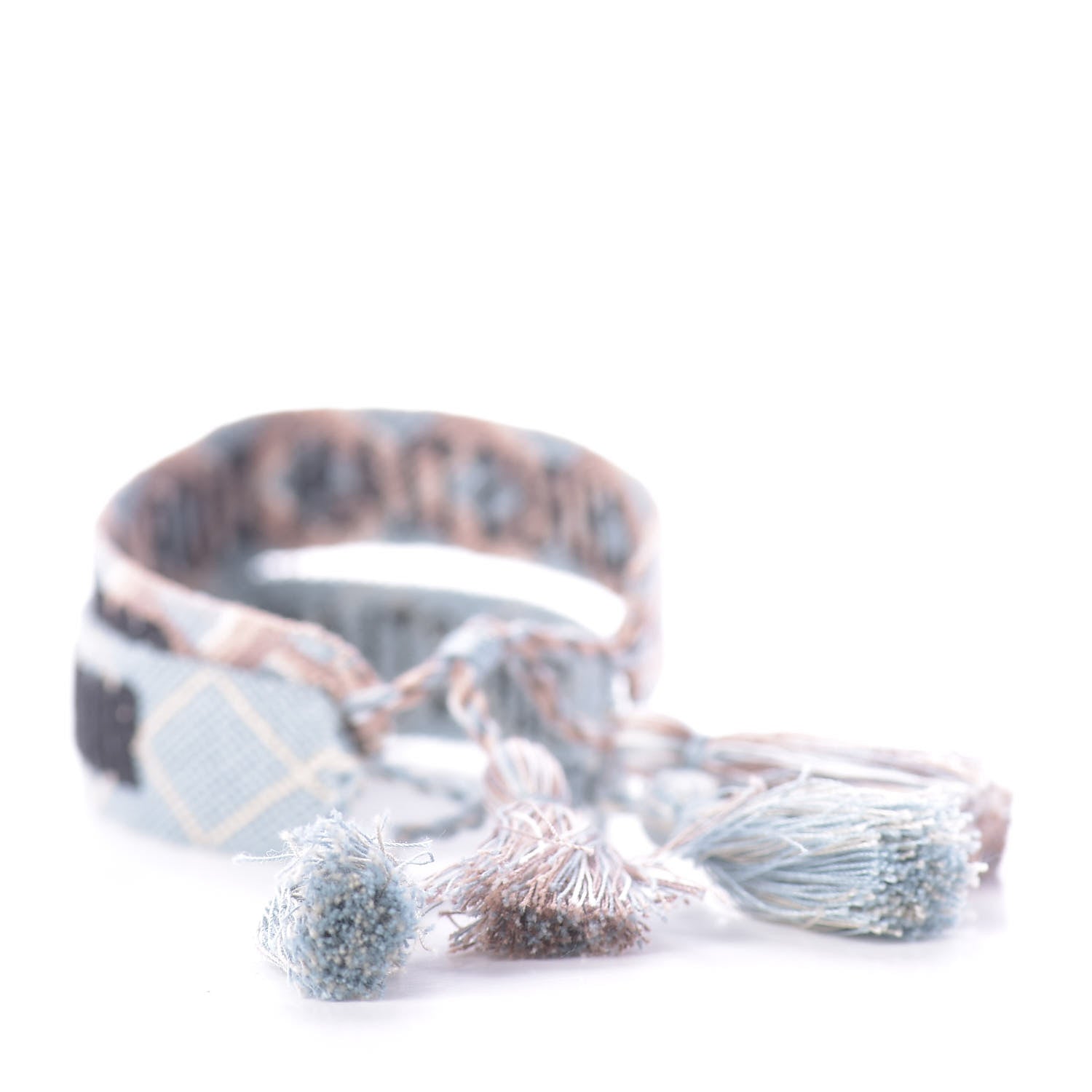 Christian Dior Woven Cotton J'Adior Friendship Bracelet Set Blue Nude 3 of 4