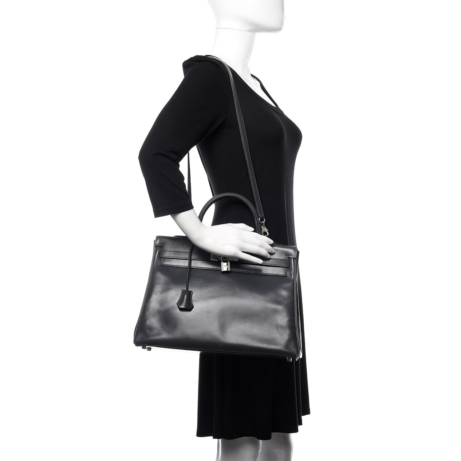 Hermes Box Kelly Retourne 35 Graphite 2 of 41