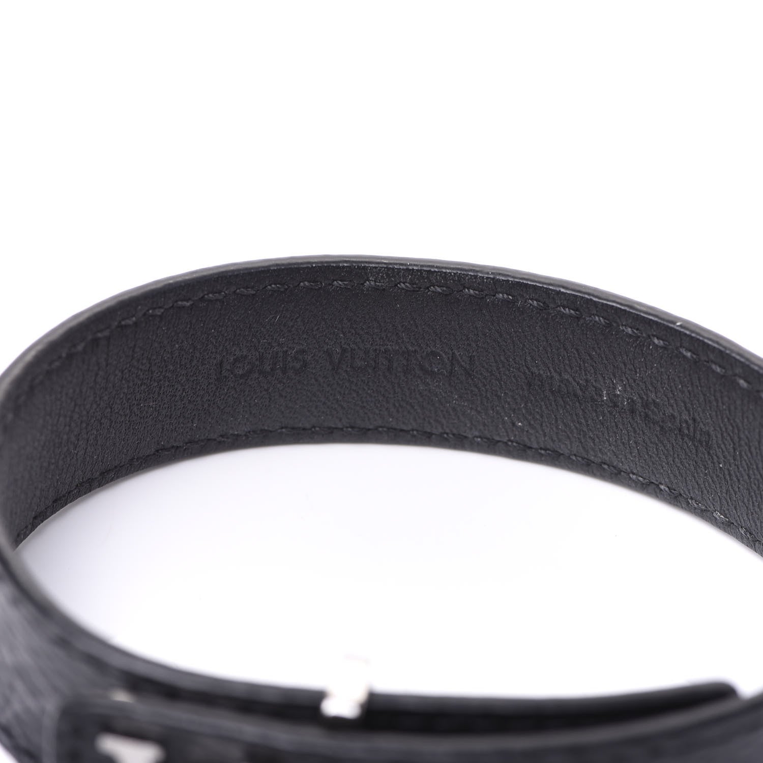 Louis Vuitton Monogram Eclipse LV Slim Bracelet 21 4 of 5