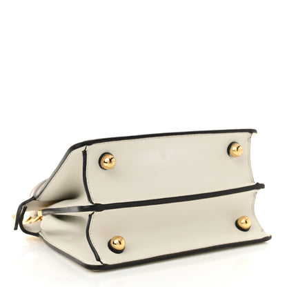 Fendi Shiny Nappa Petite Peekaboo I SEE U Satchel White 4 of 16