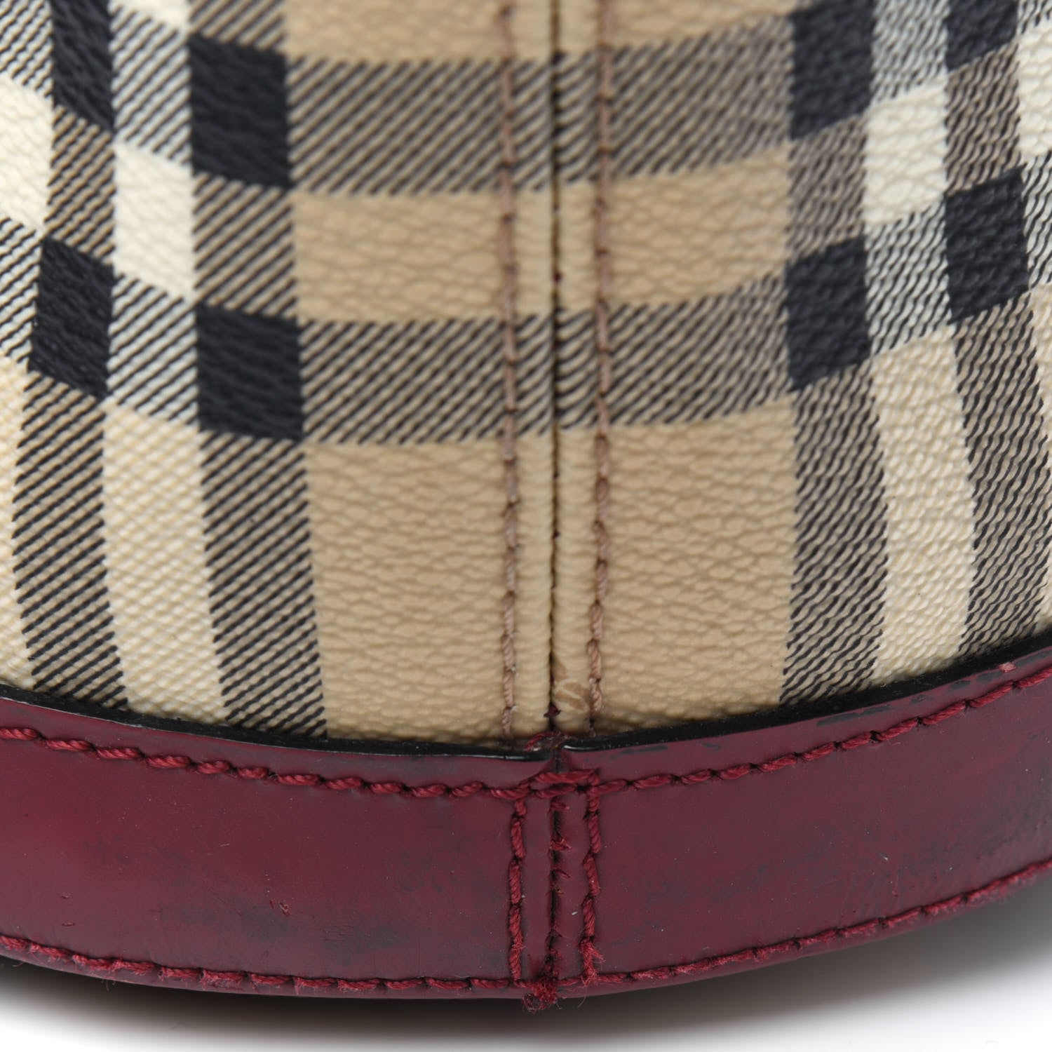 Burberry Haymarket Check Shoulder Bag Red 25 of 36