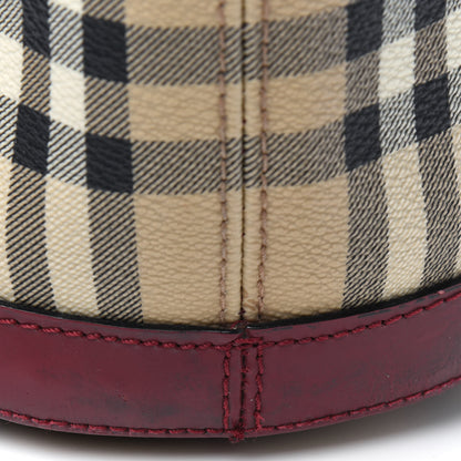 Burberry Haymarket Check Shoulder Bag Red 25 of 36