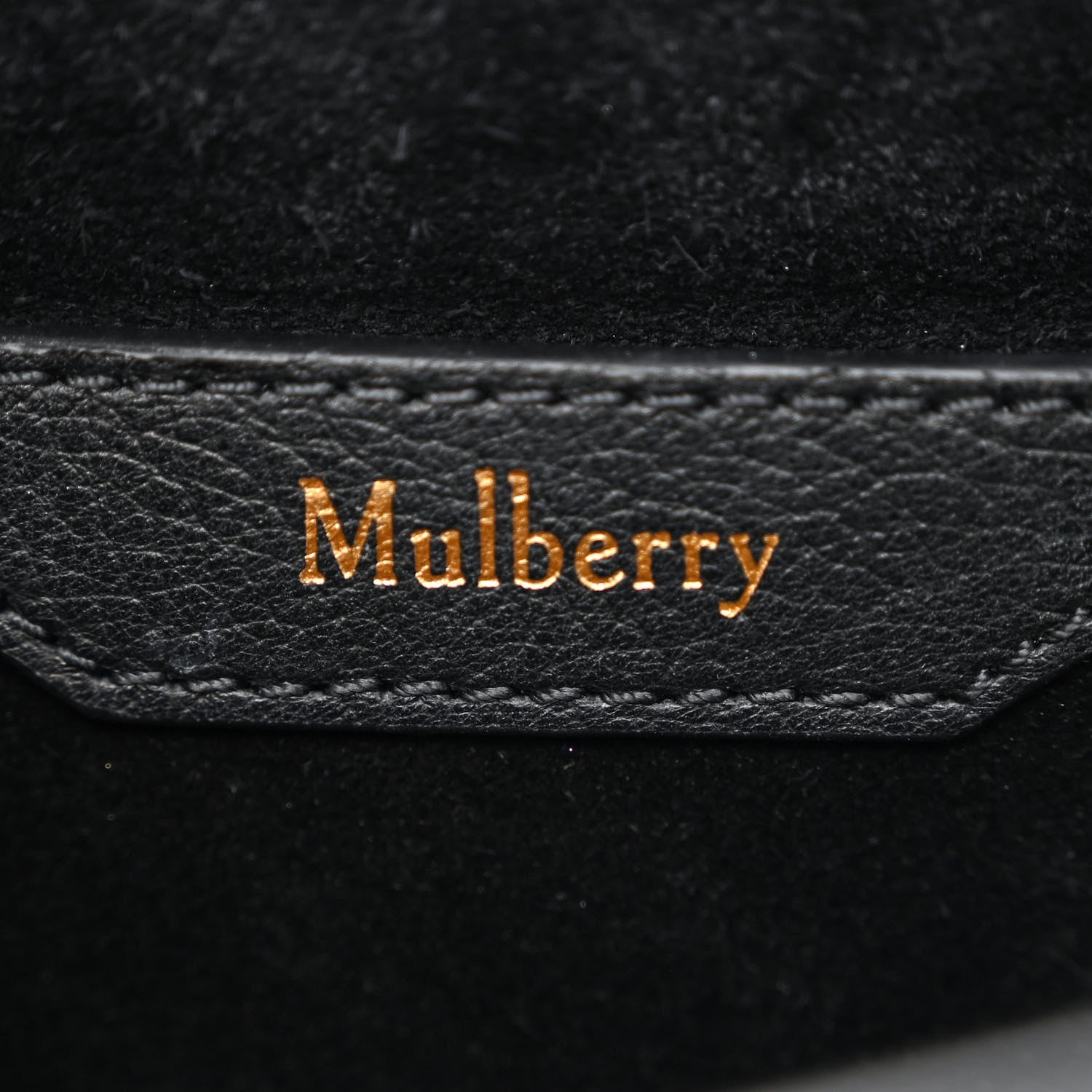 Mulberry Small Classic Grain Calfskin Amberley Satchel Black 6 of 10