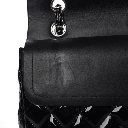 Chanel Patent Quilted Medium Double Flap Black 9 of 10