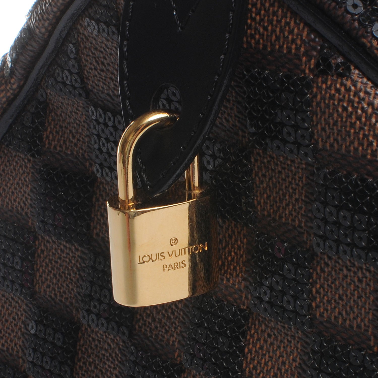 Louis Vuitton Damier Paillettes Speedy 30 Black 5 of 8