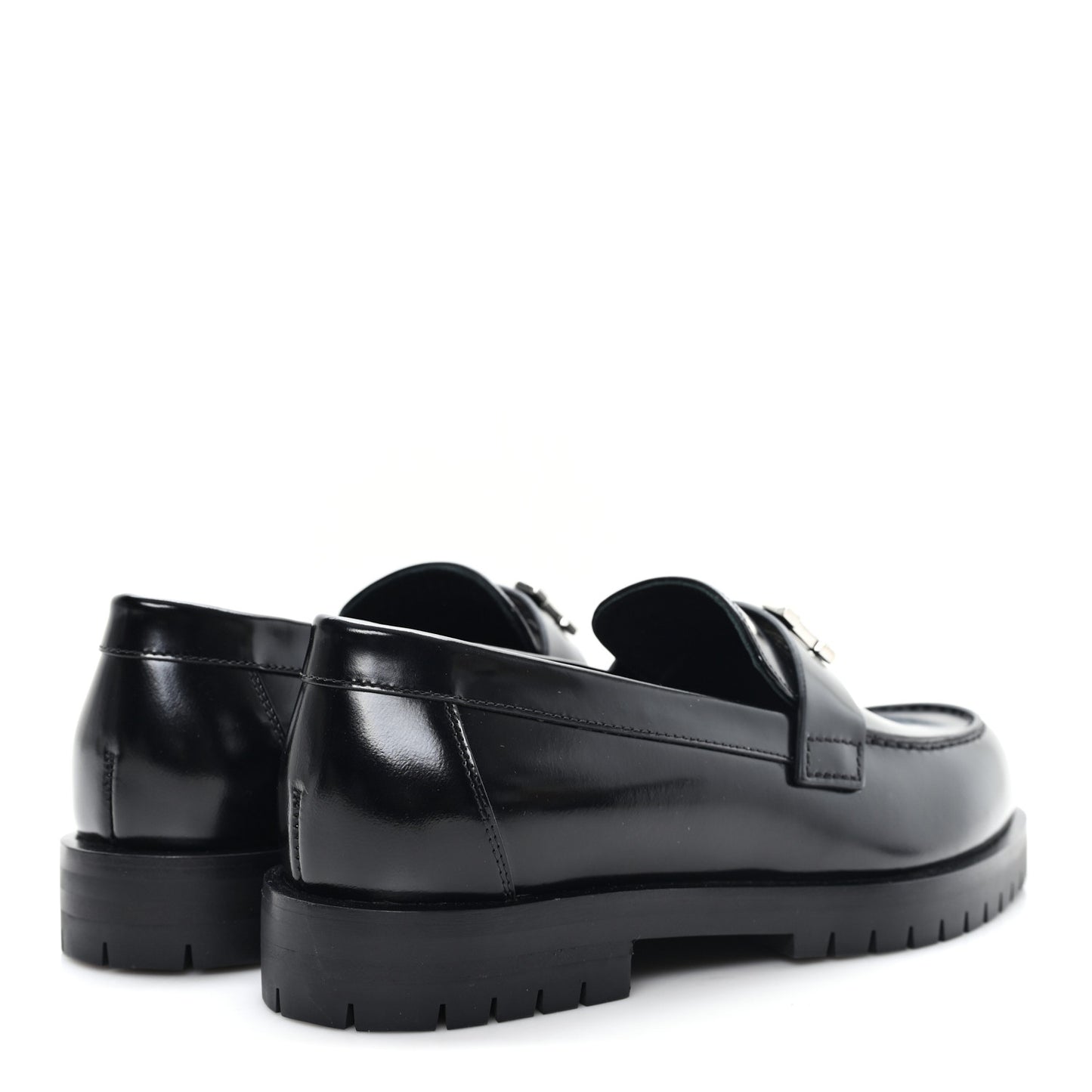 Calfskin Womens Faubourg Loafers 35 Black