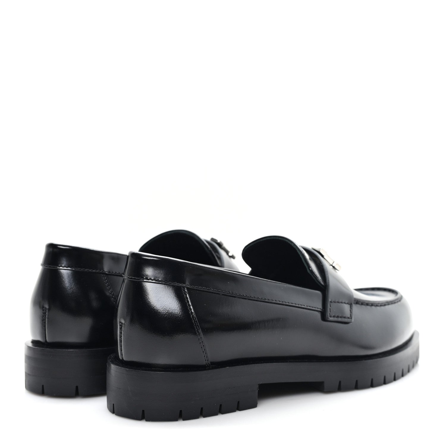 Hermes Calfskin Womens Faubourg Loafers 35 Black 5 of 10