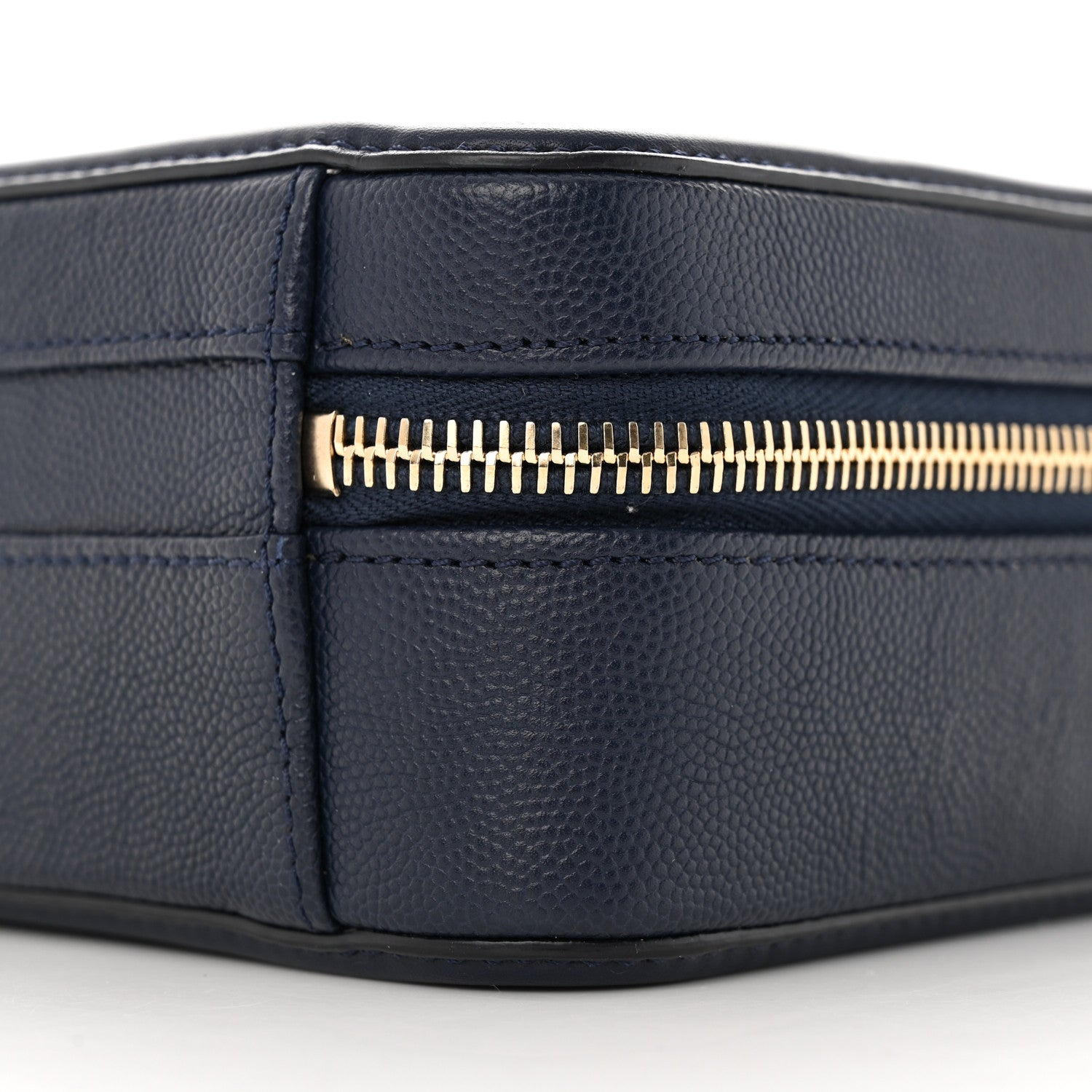 Chanel Caviar Quilted Small CC Filigree Vanity Case Navy 10 of 10
