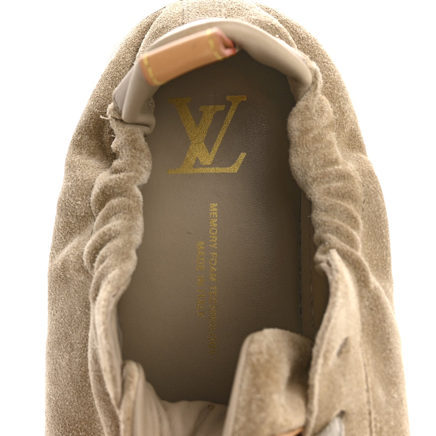 Suede Calfskin LV Soft Sneakers 9 Beige