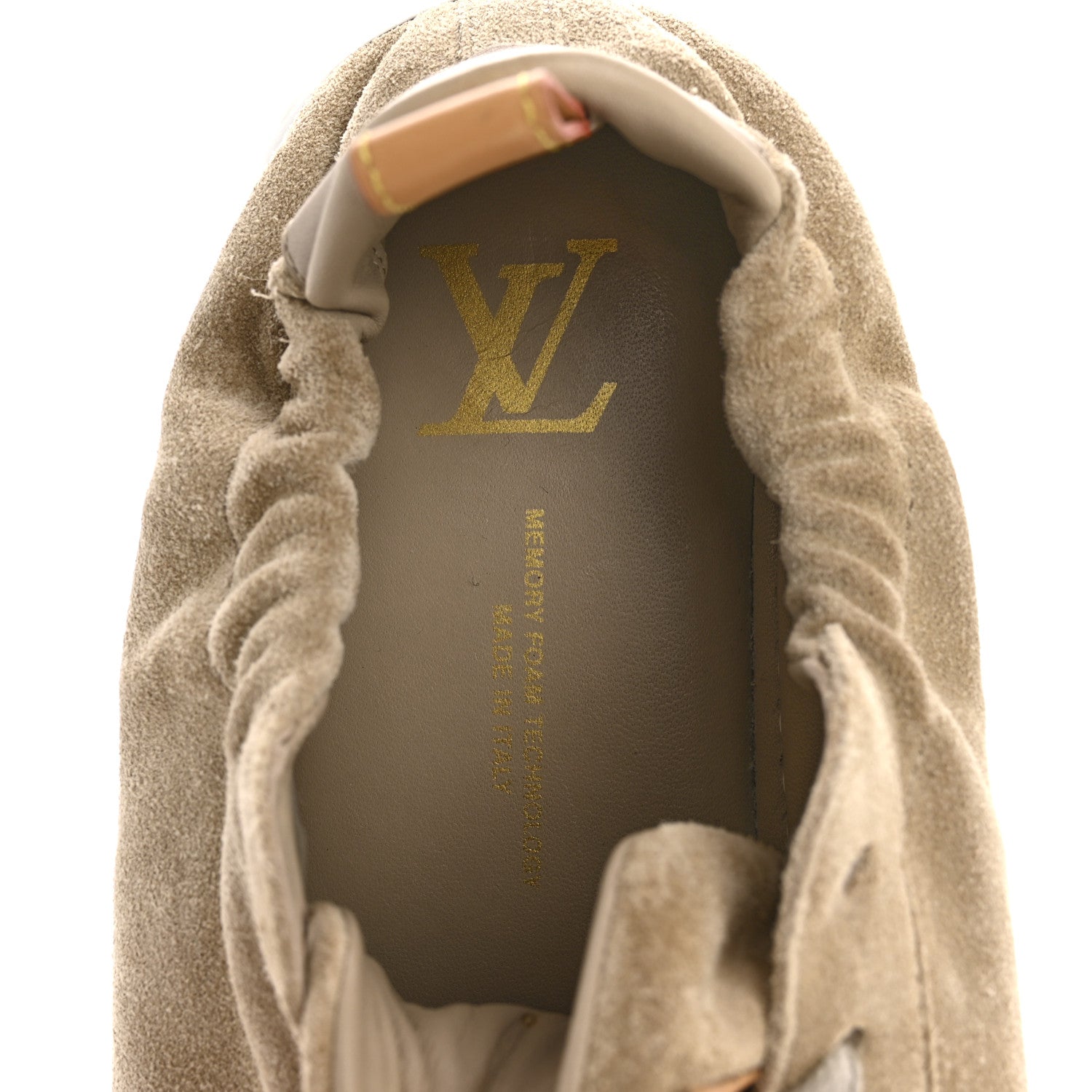 Louis Vuitton Suede Calfskin LV Soft Sneakers 9 Beige 7 of 11