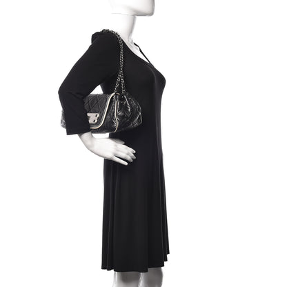 Chanel Lambskin Quilted East West Accordion Flap Black 2 of 19