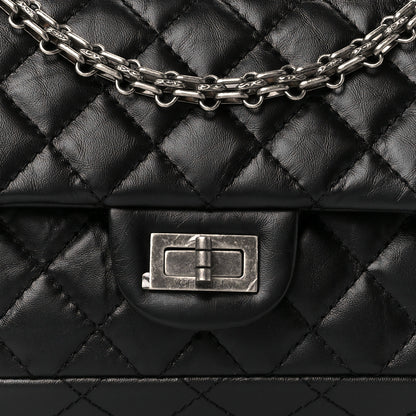 Chanel Aged Calfskin Quilted 2.55 Reissue 225 Flap Black 9 of 11