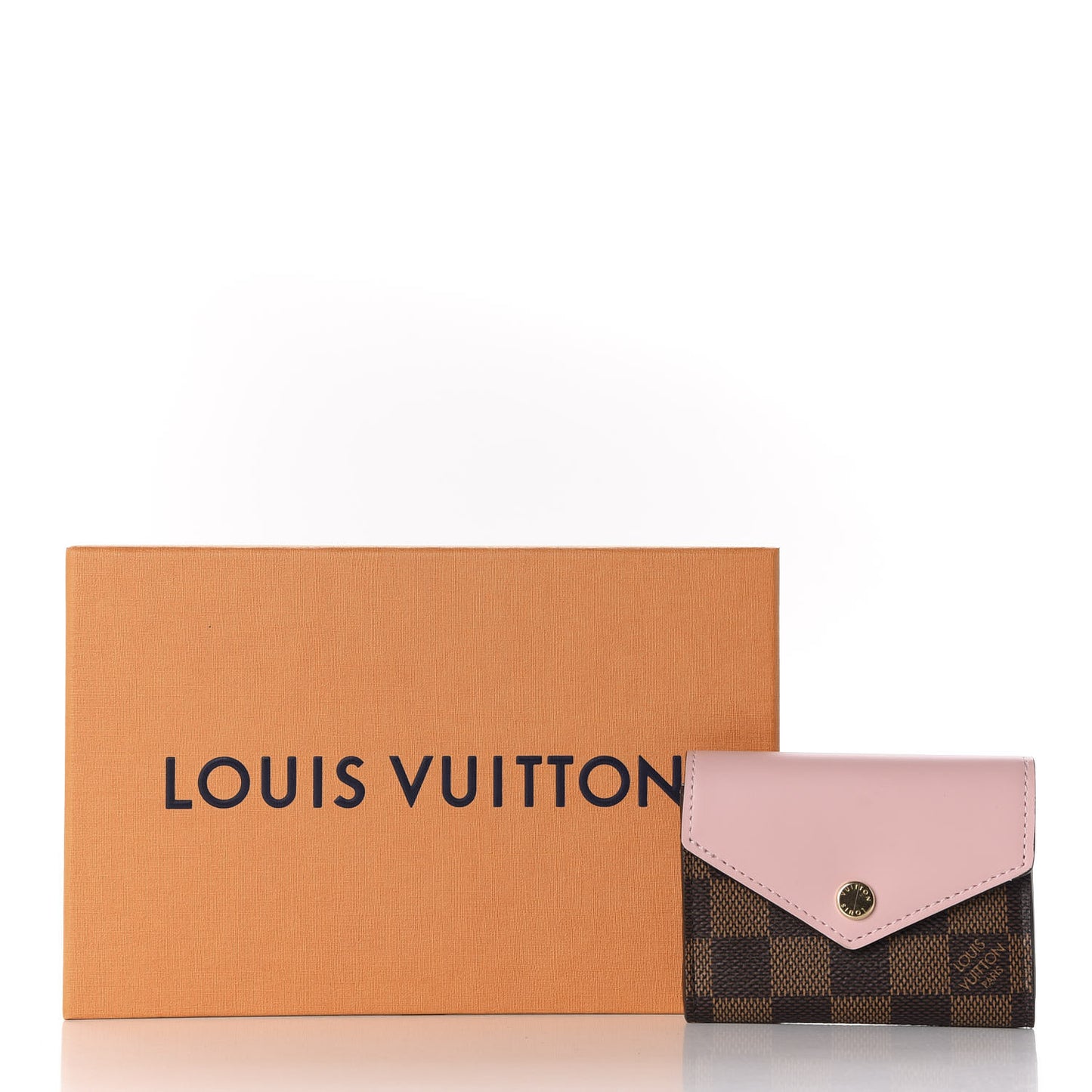 Damier Ebene Zoe Wallet Rose Ballerine