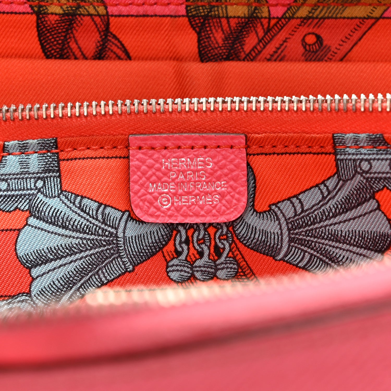 Hermes Epsom Silk'In Wallet Rose Azalee 6 of 8